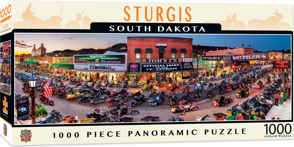 Puzzle Masterpieces: 1000 Piece Panoramic American Vistas - Sturgis