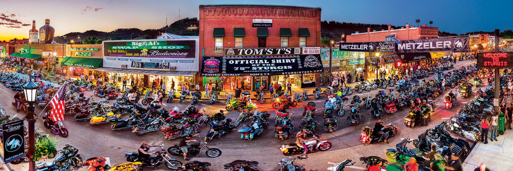 Puzzle Masterpieces: 1000 Piece Panoramic American Vistas - Sturgis