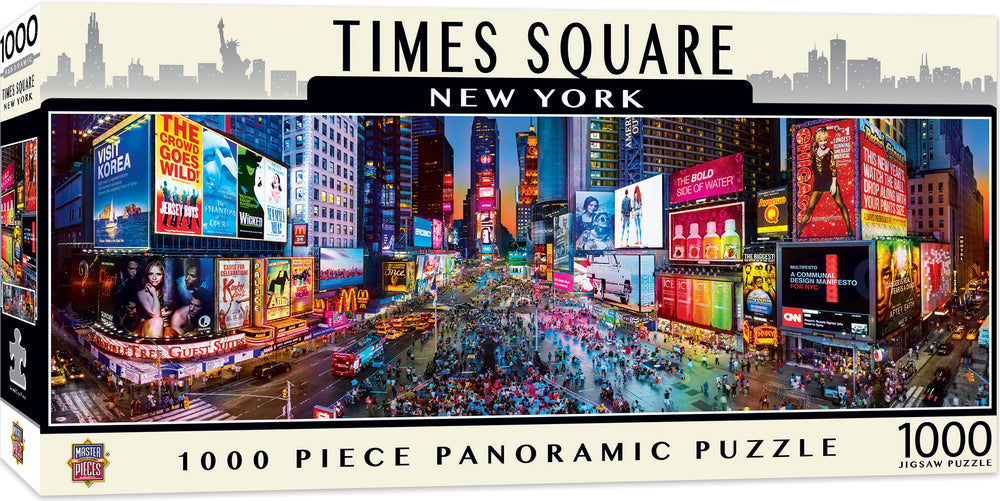 Puzzle Masterpieces: 1000 Piece Panoramic American Vistas - Times Square