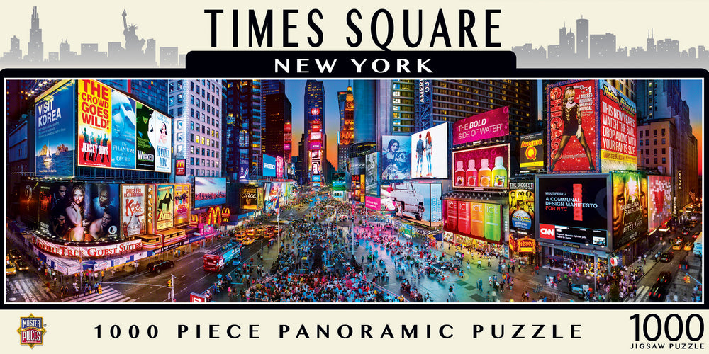 Puzzle Masterpieces: 1000 Piece Panoramic American Vistas - Times Square