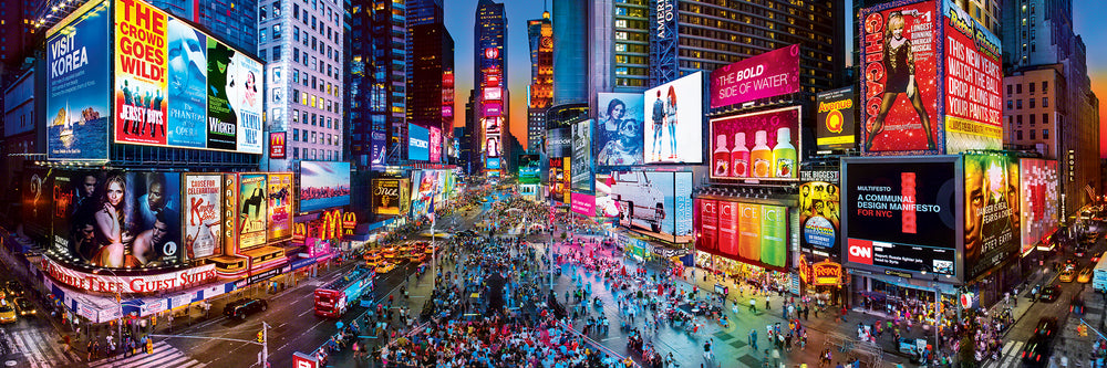 Puzzle Masterpieces: 1000 Piece Panoramic American Vistas - Times Square