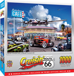 Puzzle Masterpieces: 1000 Piece Cruisin‘ Rt66 - Bomber Command Café