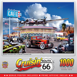 Puzzle Masterpieces: 1000 Piece Cruisin‘ Rt66 - Bomber Command Café