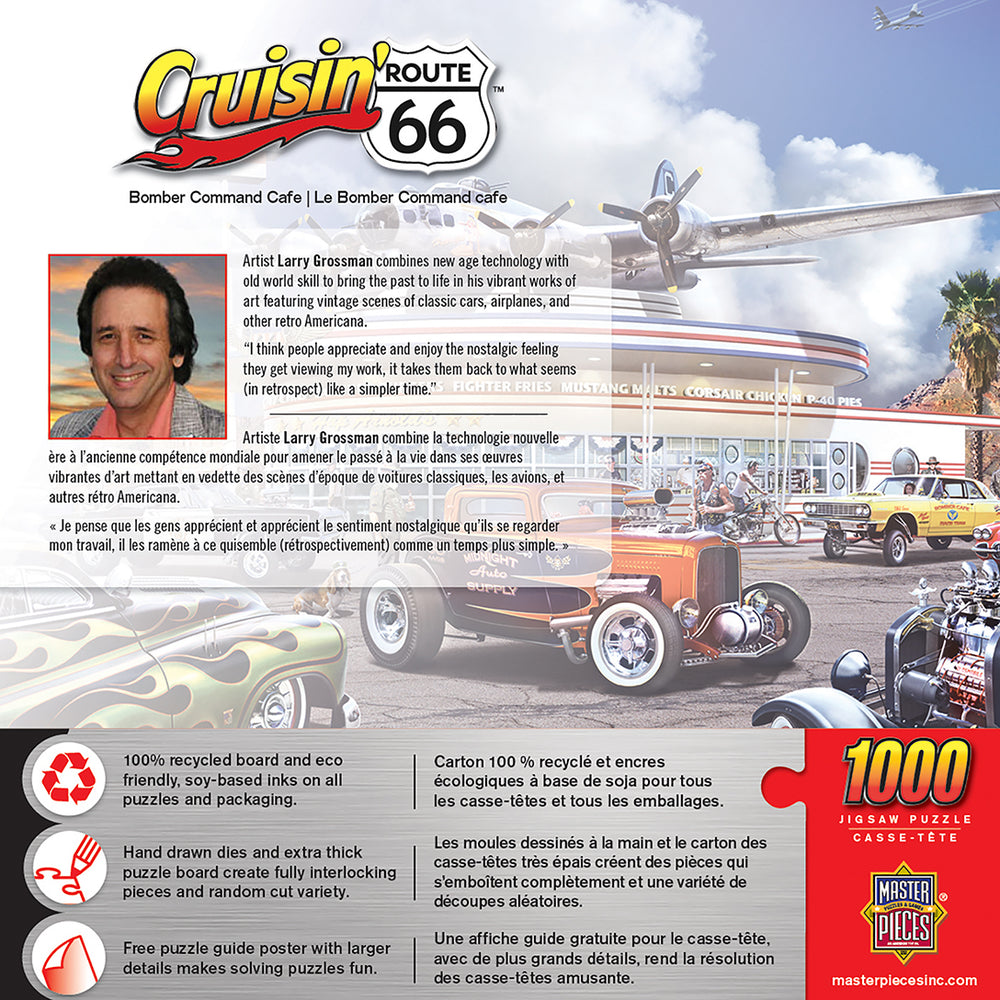 Puzzle Masterpieces: 1000 Piece Cruisin‘ Rt66 - Bomber Command Café