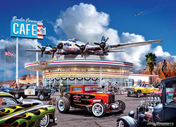 Puzzle Masterpieces: 1000 Piece Cruisin‘ Rt66 - Bomber Command Café
