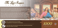 Puzzle Masterpieces: 1000 Piece Panoramic Inspirational - Last Supper