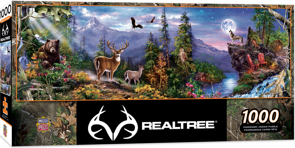 Puzzle Masterpieces: 1000 Piece Panoramic RealTree -