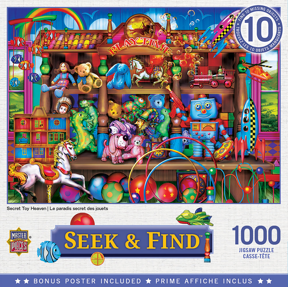 Puzzle Masterpieces: 1000 Piece Seek & Find - Secret Toy Heaven
