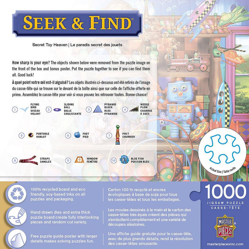 Puzzle Masterpieces: 1000 Piece Seek & Find - Secret Toy Heaven