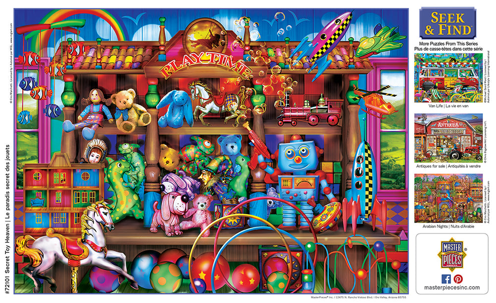Puzzle Masterpieces: 1000 Piece Seek & Find - Secret Toy Heaven