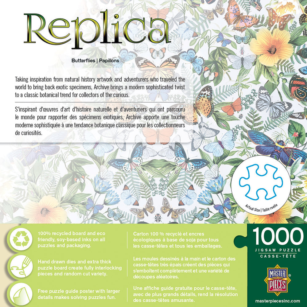 Puzzle Masterpieces: 1000 Piece Replica - Butterflies