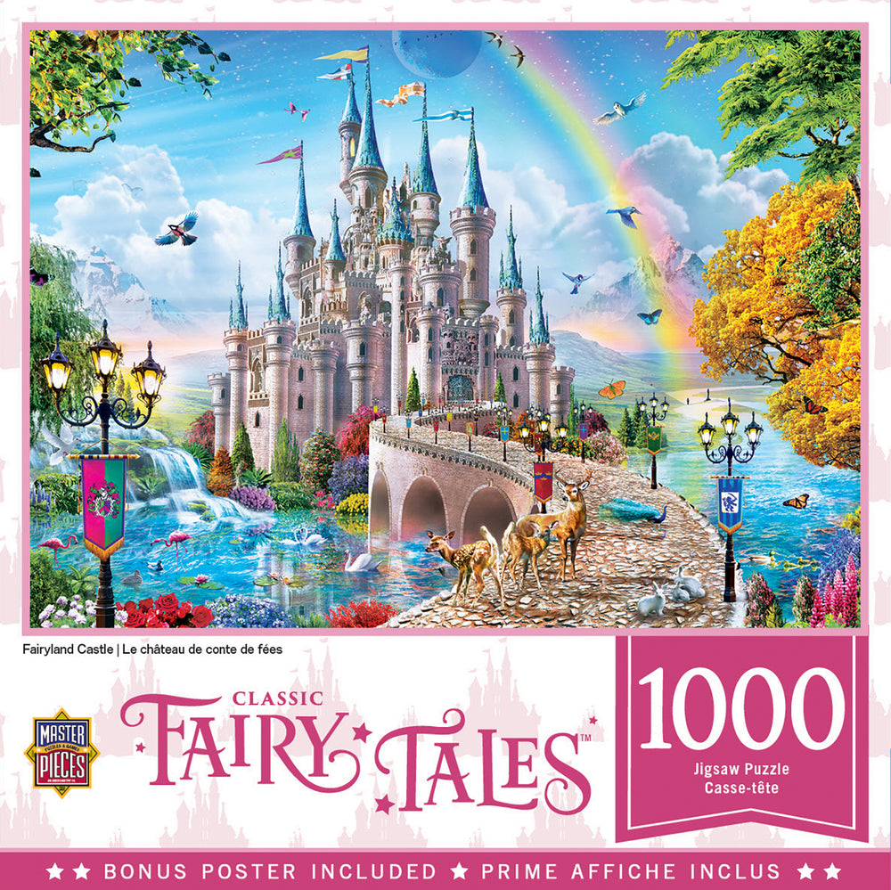 Puzzle Masterpieces: 1000 Piece Classic Fairy Tales - Fairyland Castle