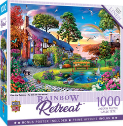 Puzzle Masterpieces: 1000 Piece Retreat - Over the Rainbow
