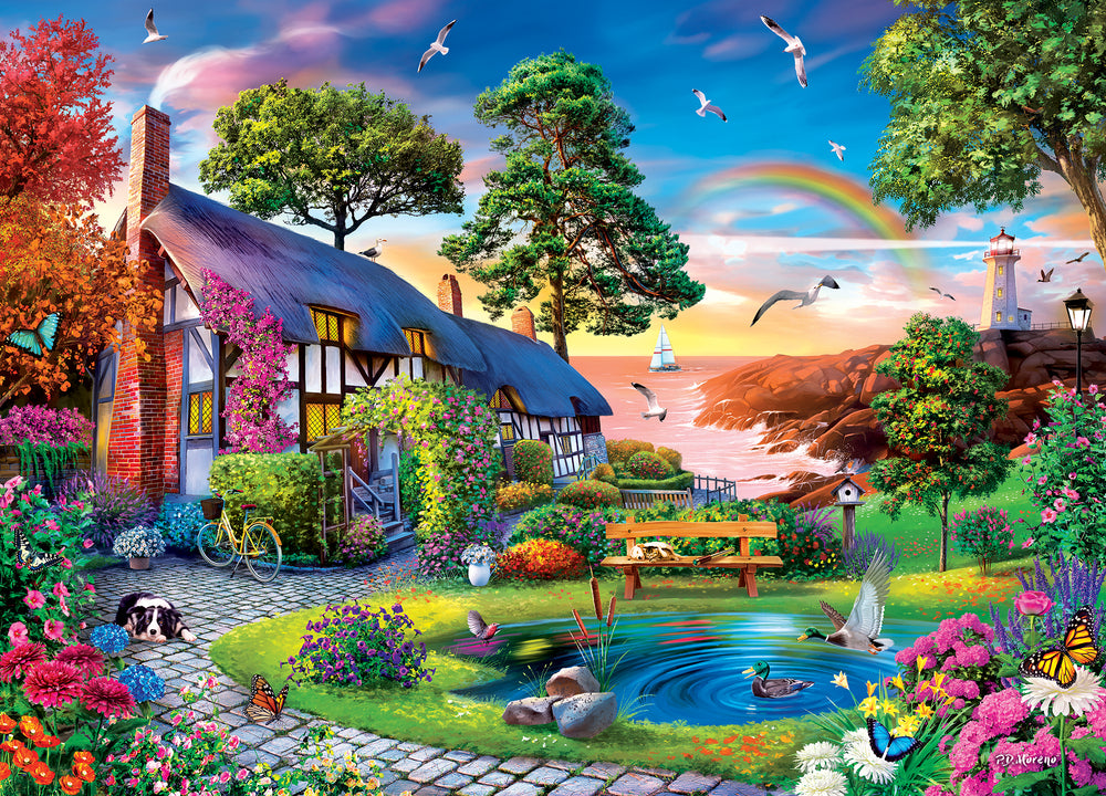 Puzzle Masterpieces: 1000 Piece Retreat - Over the Rainbow