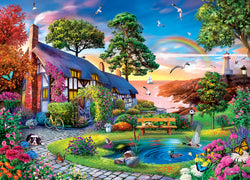 Puzzle Masterpieces: 1000 Piece Retreat - Over the Rainbow