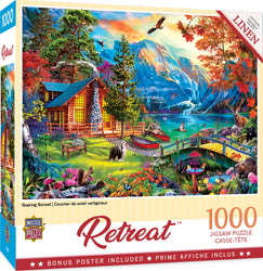 Puzzle Masterpieces: 1000 Piece Retreat - Soaring Sunset