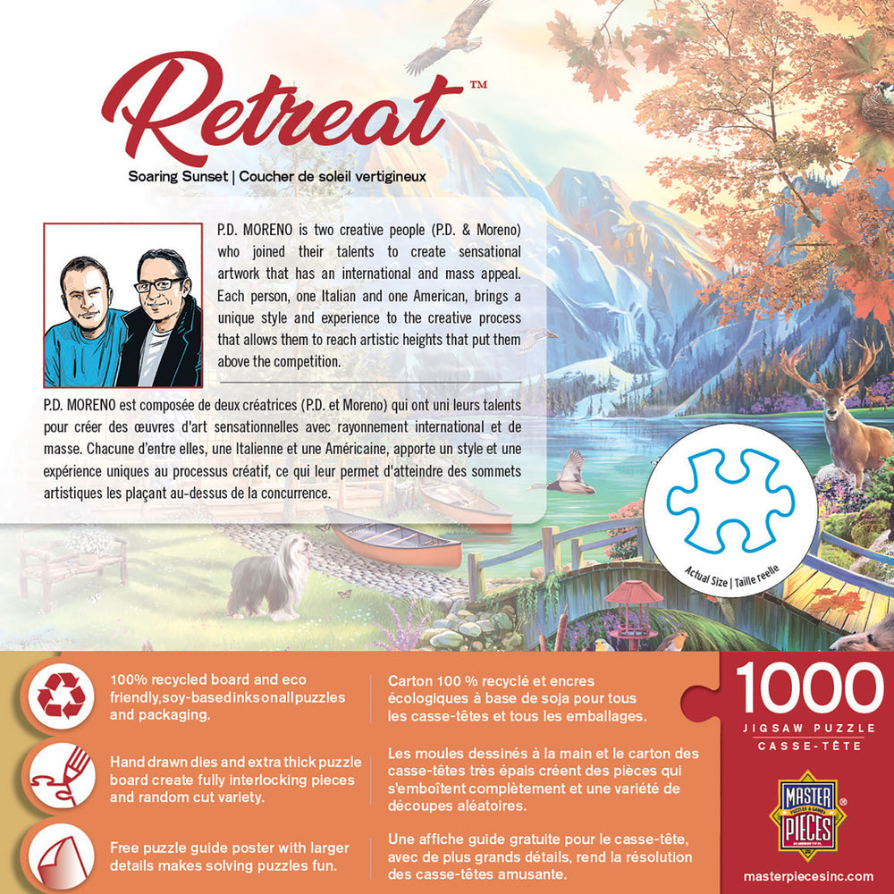 Puzzle Masterpieces: 1000 Piece Retreat - Soaring Sunset