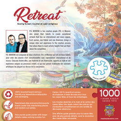 Puzzle Masterpieces: 1000 Piece Retreat - Soaring Sunset