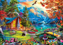 Puzzle Masterpieces: 1000 Piece Retreat - Soaring Sunset