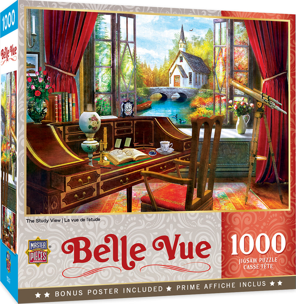 Puzzle Masterpieces: 1000 Piece Belle Vue - The Study View