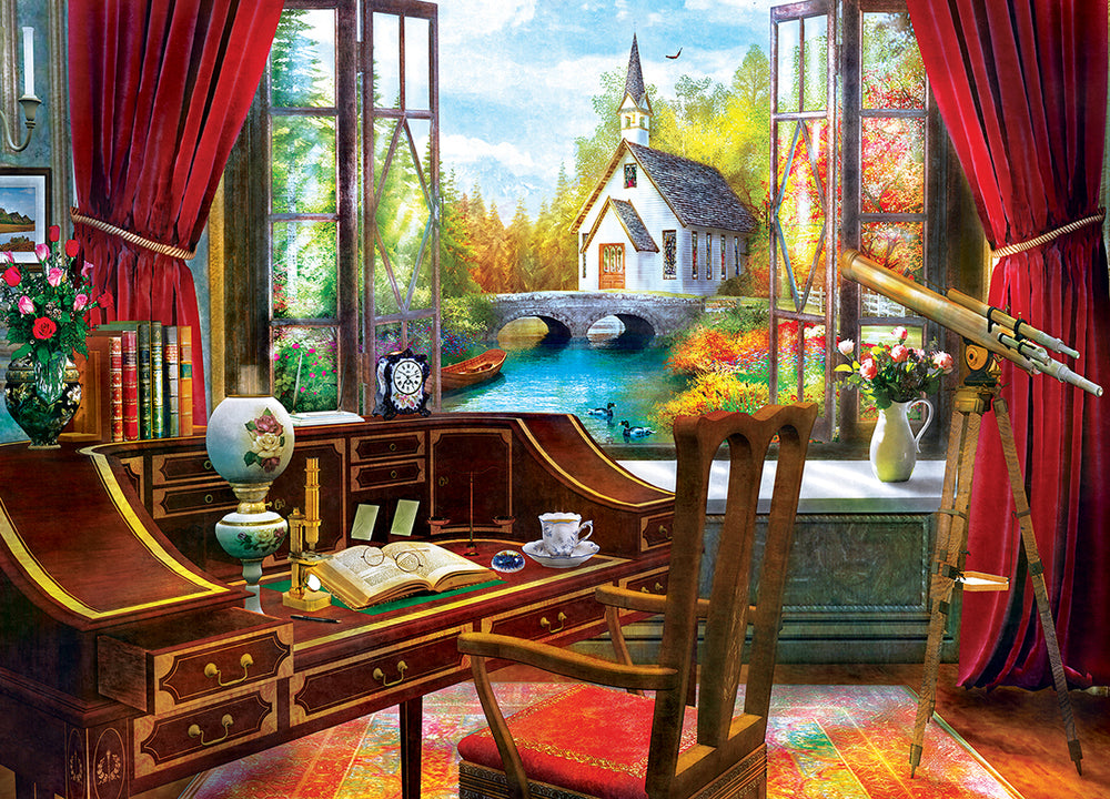 Puzzle Masterpieces: 1000 Piece Belle Vue - The Study View