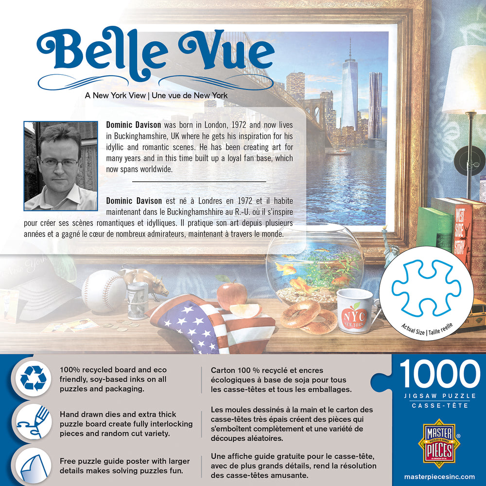 Puzzle Masterpieces: 1000 Piece Belle Vue - A New York View