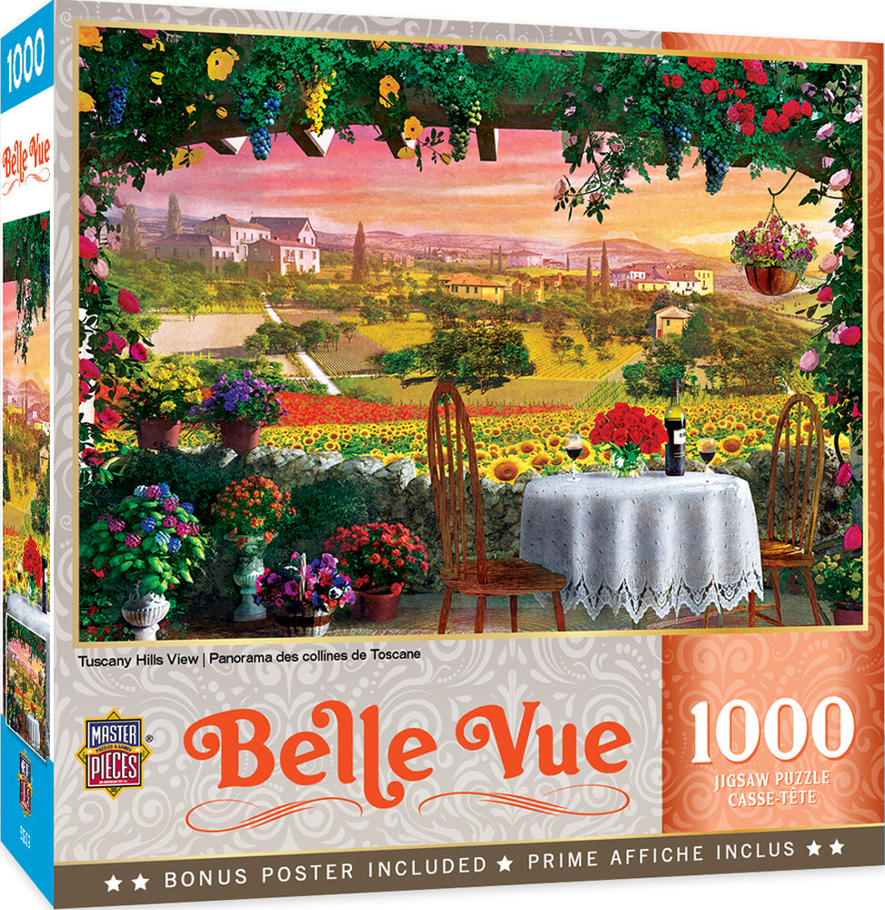 Puzzle Masterpieces: 1000 Piece Belle Vue - Tuscany Hills View