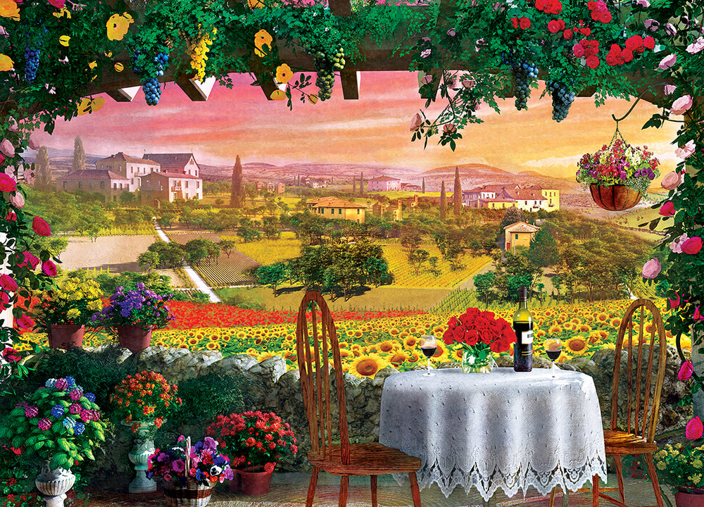 Puzzle Masterpieces: 1000 Piece Belle Vue - Tuscany Hills View