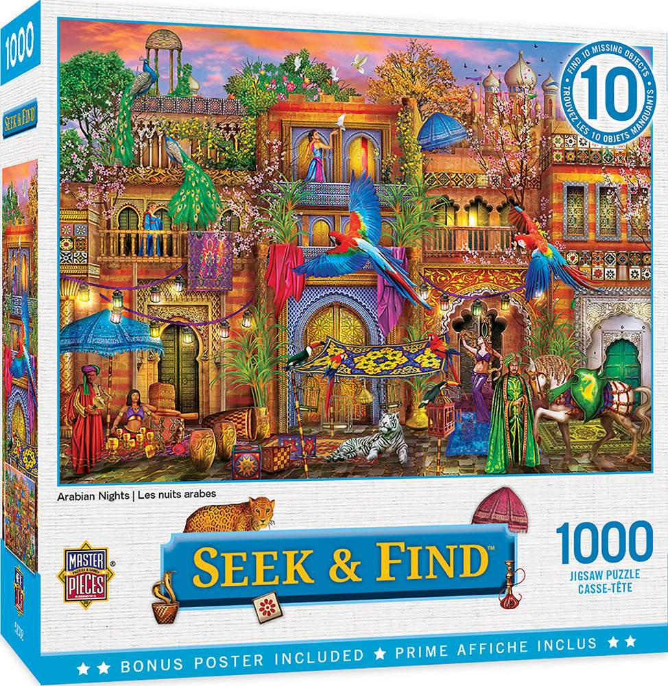 Puzzle Masterpieces: 1000 Piece Seek & Find - Arabian Nights