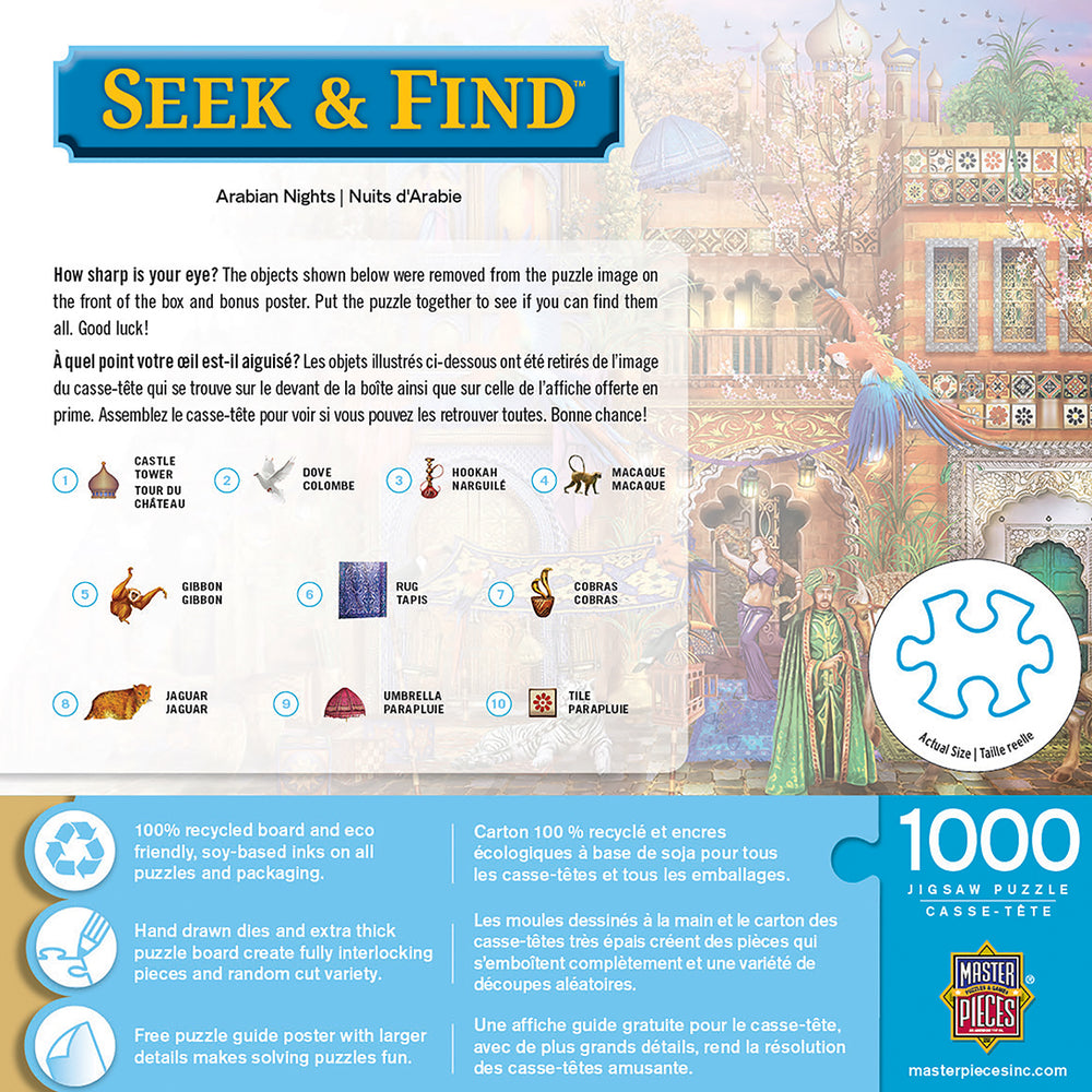Puzzle Masterpieces: 1000 Piece Seek & Find - Arabian Nights