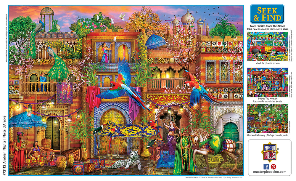 Puzzle Masterpieces: 1000 Piece Seek & Find - Arabian Nights