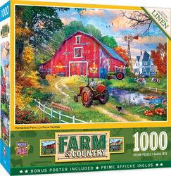 Puzzle Masterpieces: 1000 Piece Farm & Country - Homestead Farm