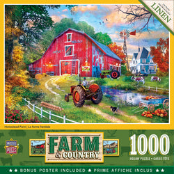 Puzzle Masterpieces: 1000 Piece Farm & Country - Homestead Farm
