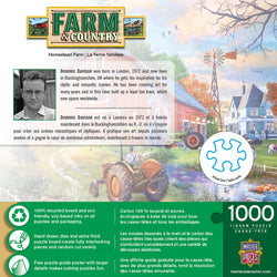 Puzzle Masterpieces: 1000 Piece Farm & Country - Homestead Farm