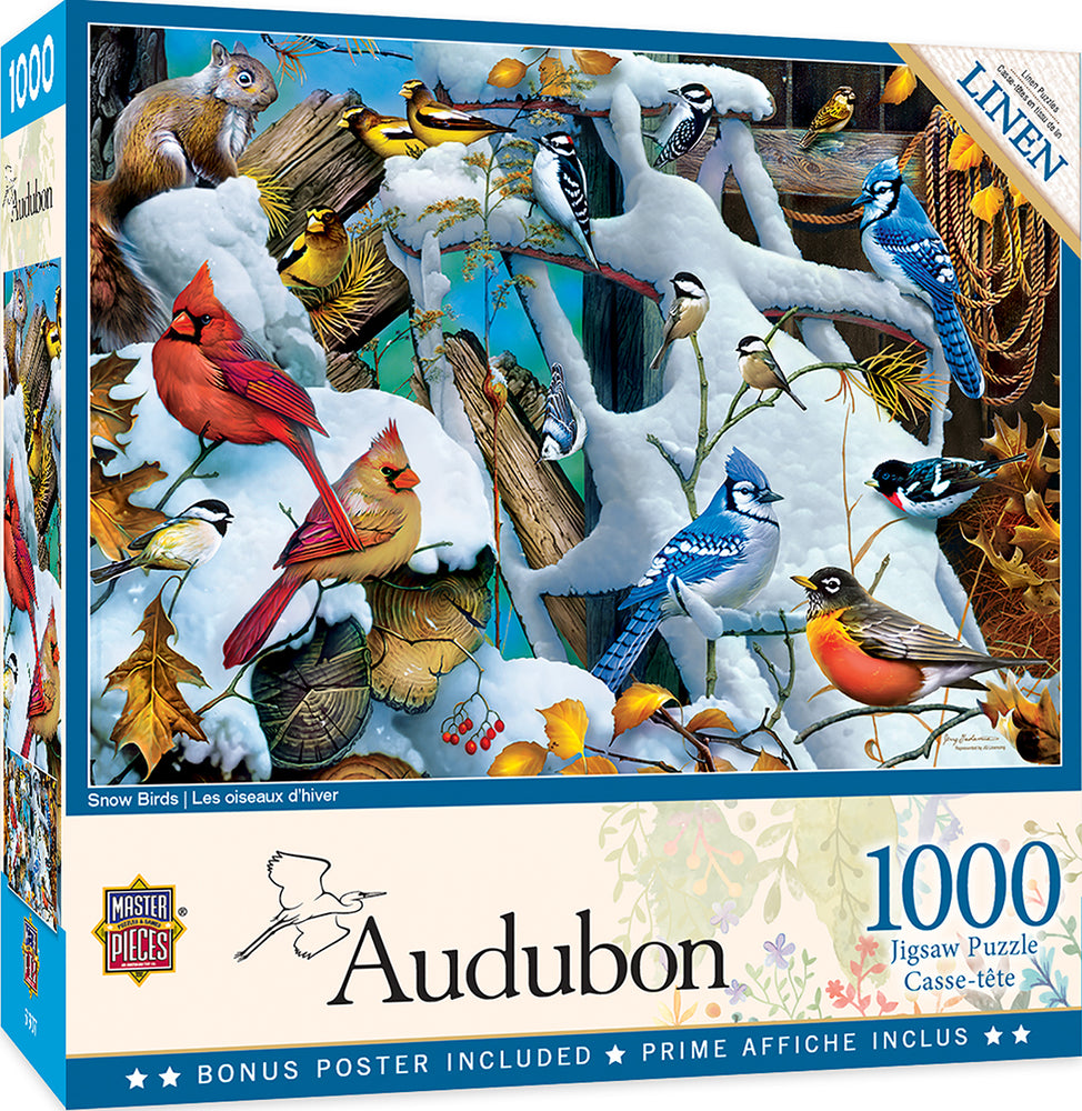 Puzzle Masterpieces: 1000 Piece Audubon - Snow Birds