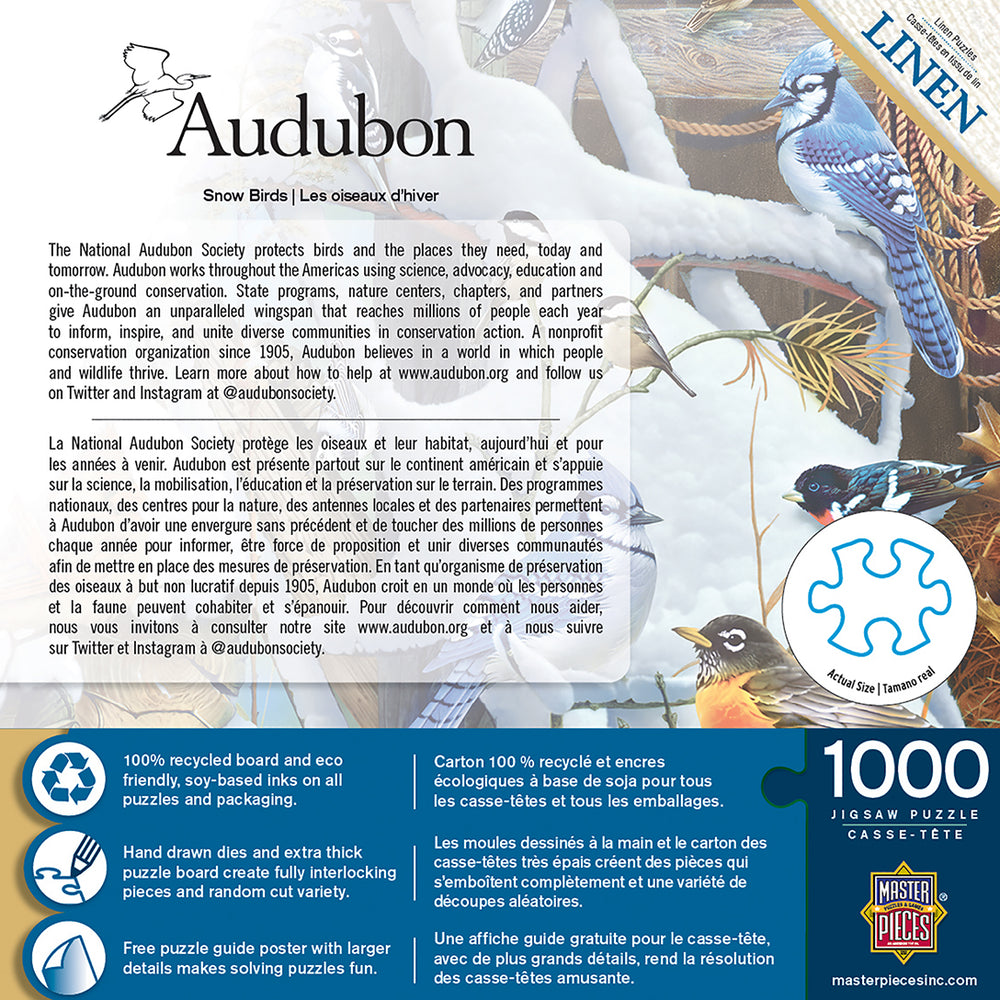 Puzzle Masterpieces: 1000 Piece Audubon - Snow Birds