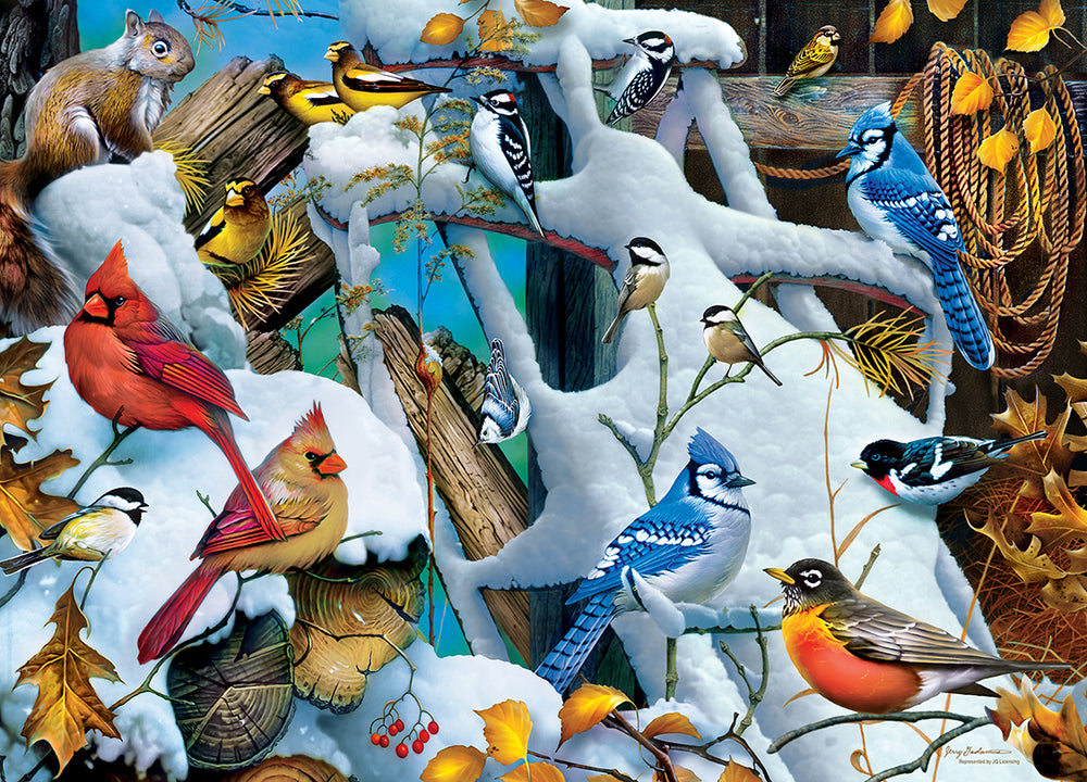 Puzzle Masterpieces: 1000 Piece Audubon - Snow Birds