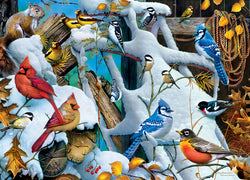 Puzzle Masterpieces: 1000 Piece Audubon - Snow Birds