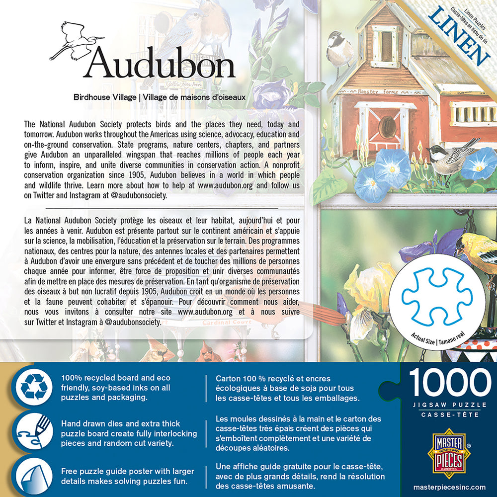 Puzzle Masterpieces: 1000 Piece Audubon - Birdhouse Village