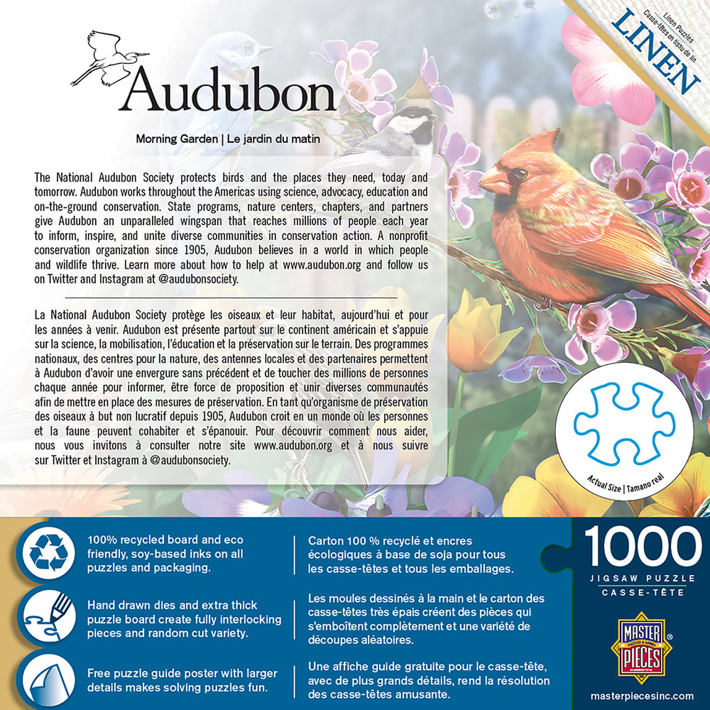 Puzzle Masterpieces: 1000 Piece Audubon - Morning Garden