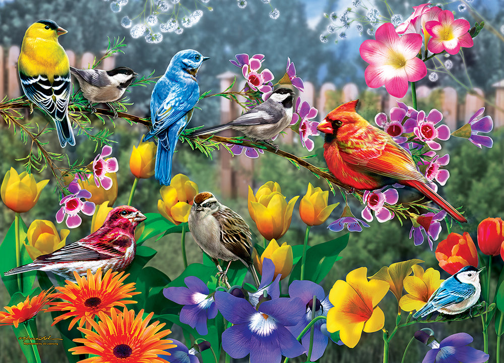 Puzzle Masterpieces: 1000 Piece Audubon - Morning Garden