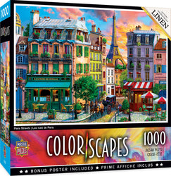 Puzzle Masterpieces: 1000 Piece Colorscapes - Paris Streets