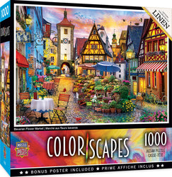 Puzzle Masterpieces: 1000 Piece Colorscapes - Bavarian Flower Market
