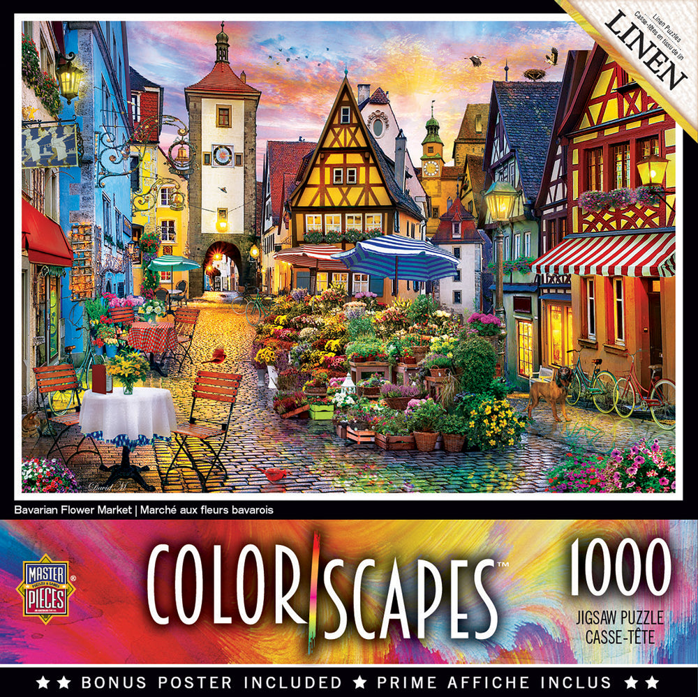 Puzzle Masterpieces: 1000 Piece Colorscapes - Bavarian Flower Market