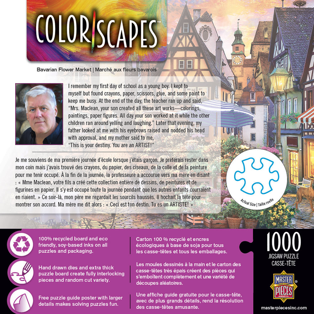 Puzzle Masterpieces: 1000 Piece Colorscapes - Bavarian Flower Market