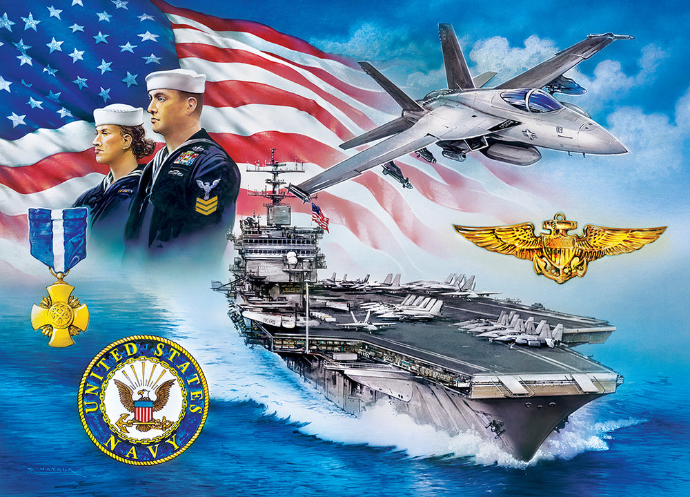 Puzzle Masterpieces: 1000 Piece U.S. Navy -
