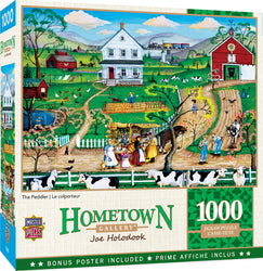 Puzzle Masterpieces: 1000 Piece Hometown Gallery - The Peddler