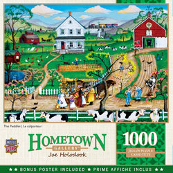 Puzzle Masterpieces: 1000 Piece Hometown Gallery - The Peddler