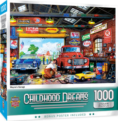 Puzzle Masterpieces: 1000 Piece Childhood Dreams - Wayne's Garage