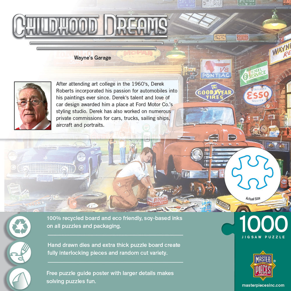 Puzzle Masterpieces: 1000 Piece Childhood Dreams - Wayne's Garage